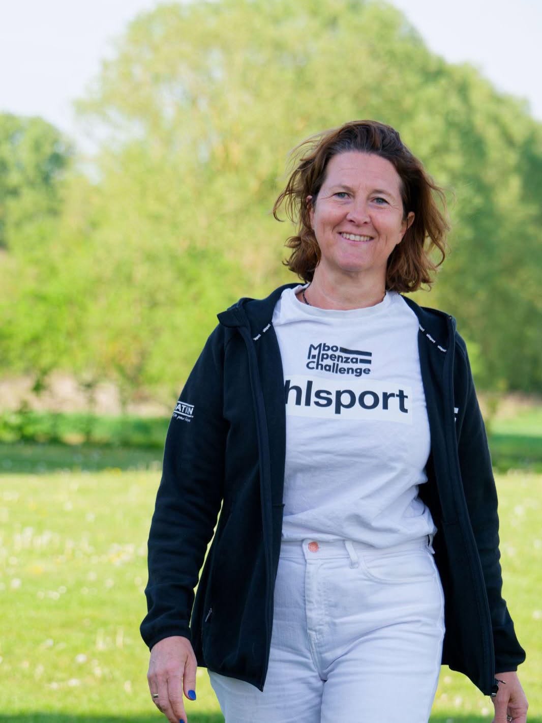 Catherine, membre de l’équipe Mbo Mpenza Challenge
