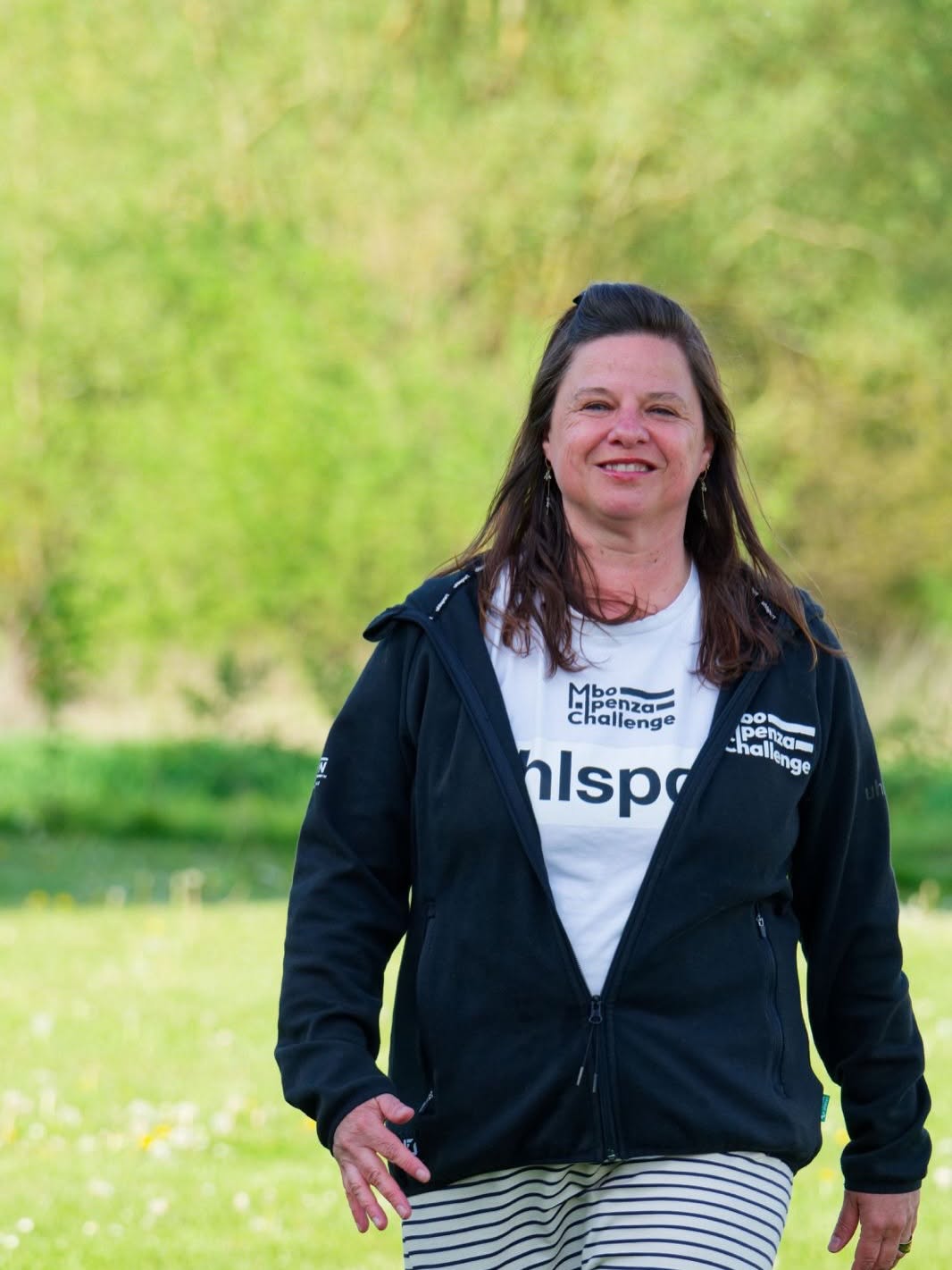 Ingrid, membre de l’équipe Mbo Mpenza Challenge