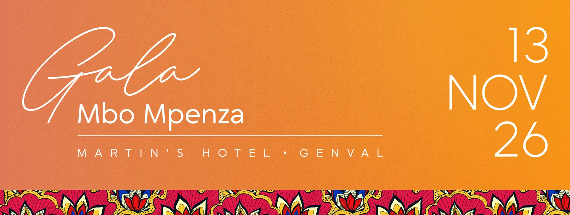 Gala Mbo Mpenza 2026 — 13 novembre